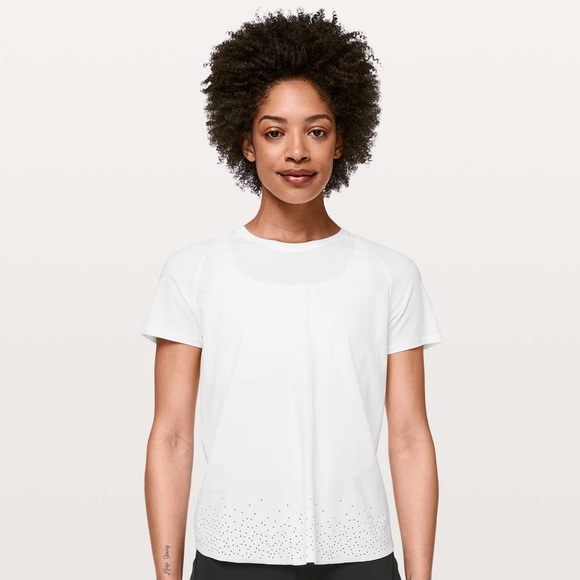 Lululemon Quick Pace Short Sleeve - White - Picture 2 of 6